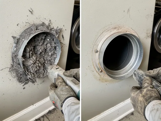 Professional clogged vent cleaning by Madison Dryer Vent Cleaning in Madison