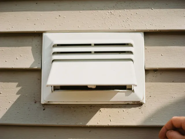 Madison Dryer Vent Cleaning technician performing professional exhaust vent cleaning at a residential property in Madison