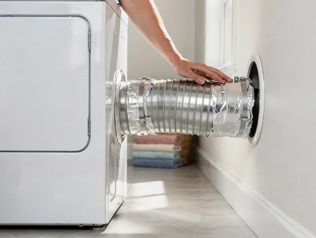 Professional dryer vent hose installation by Madison Dryer Vent Cleaning in Madison